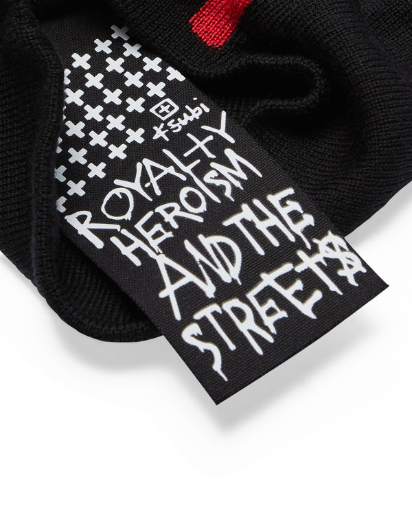 Inkognito Wool Balaclava - Black and Red | Ksubi ++