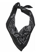 Ghosted Bandana Black/white Accessories - Black