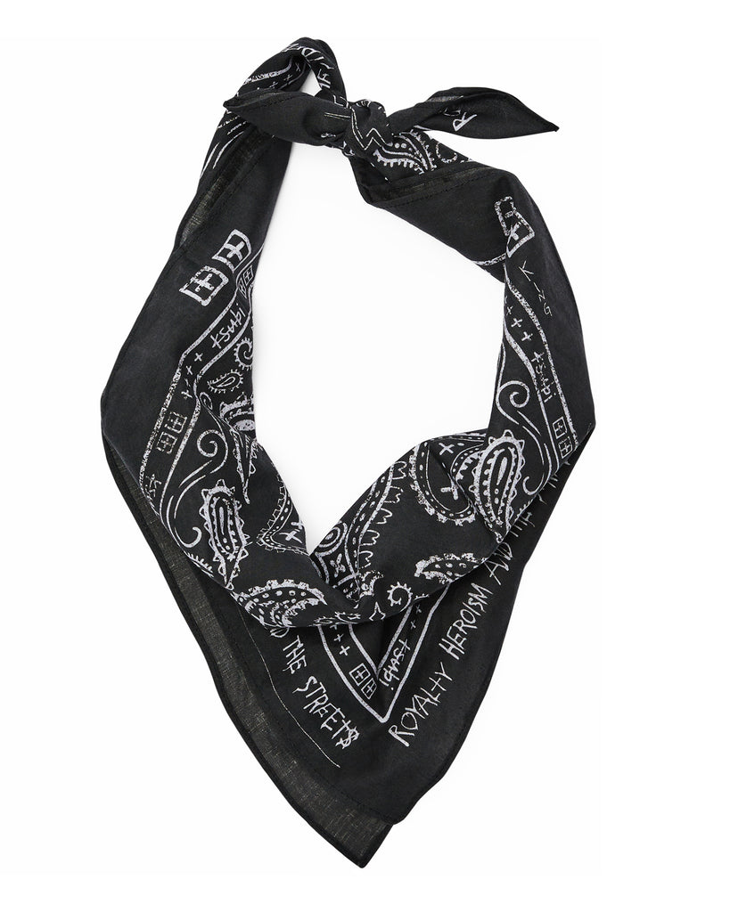 Ghosted Cotton Bandana - Black/White | Ksubi ++