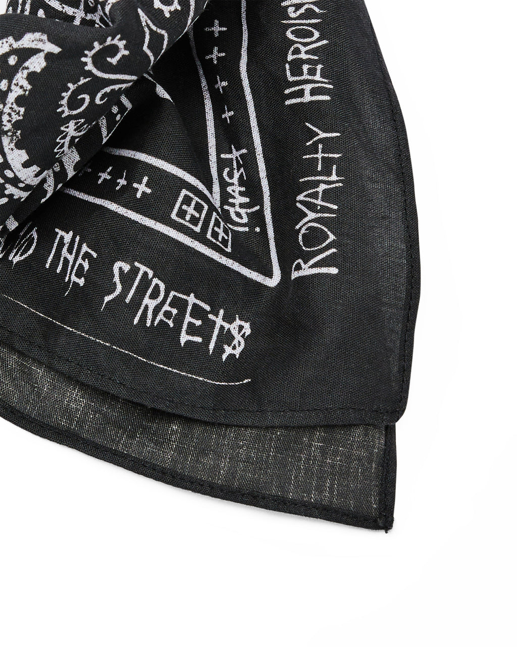 Ghosted Bandana Black/white Accessories - Black