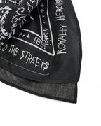 Ghosted Bandana Black/white Accessories - Black