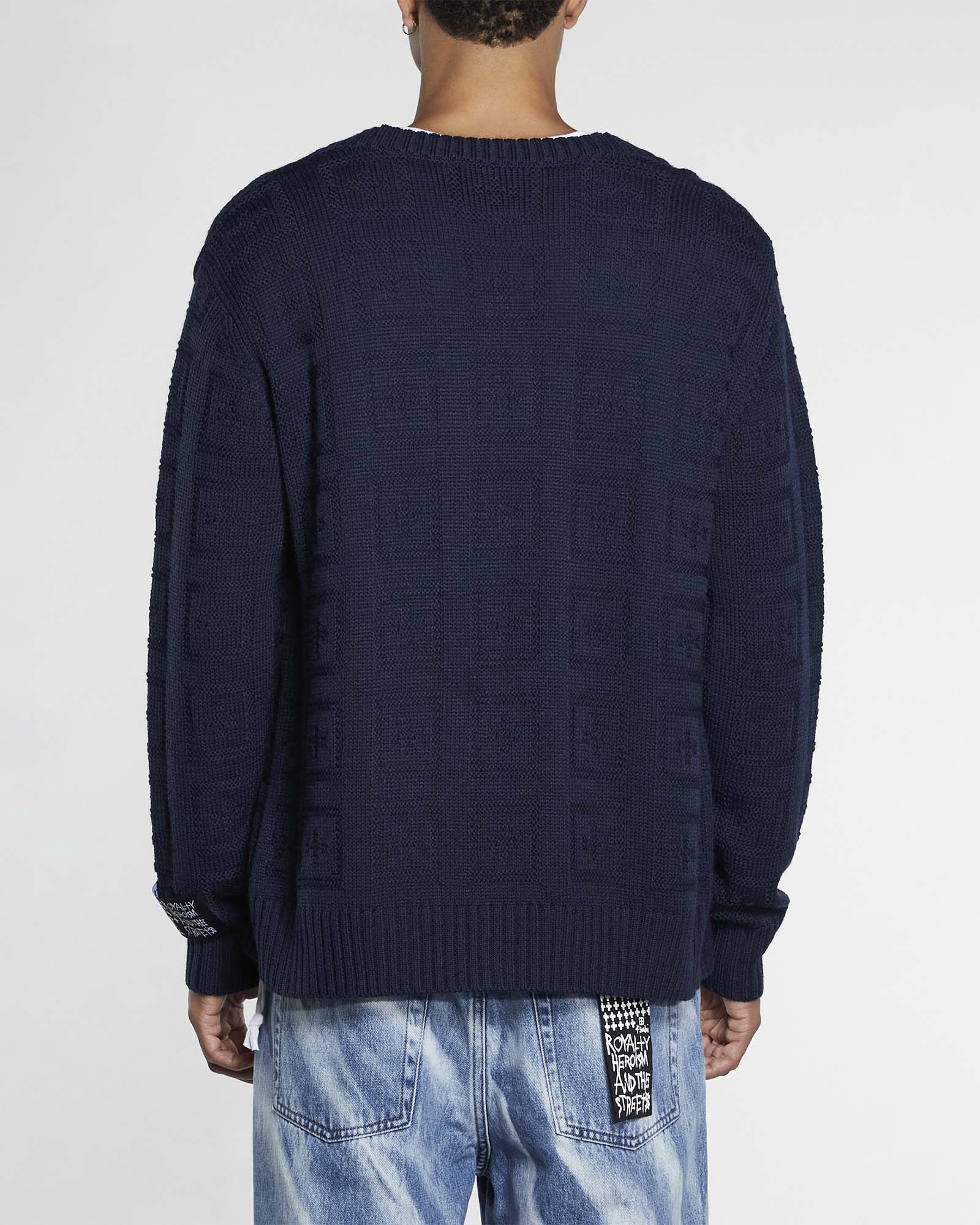 CROSS OUT CARDIGAN NAVY