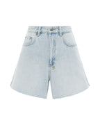 Womens Rise N Hi Drift Fitted Walkshorts - Denim