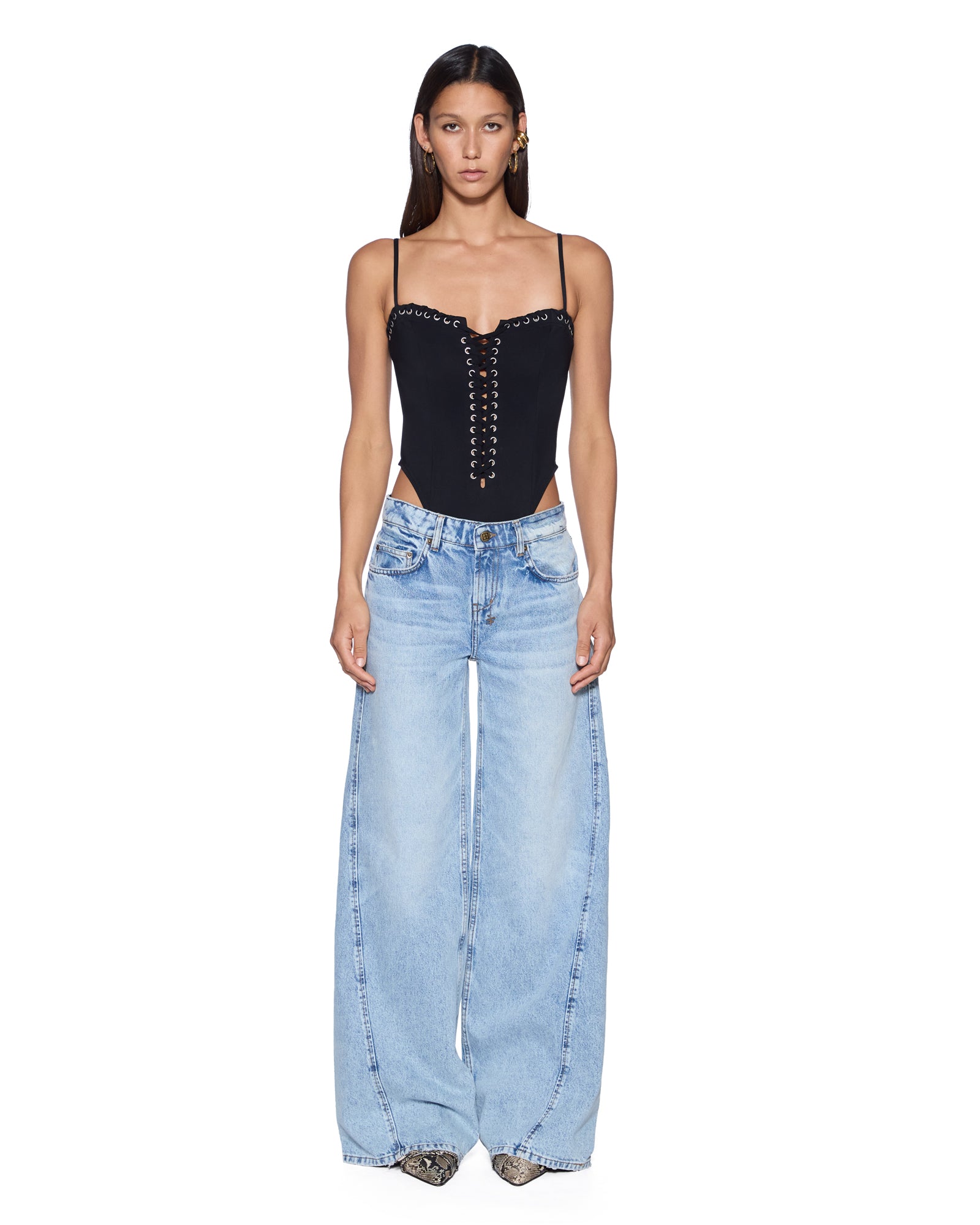 Womens Minx Bodysuit Black Fashion Tops | Ksubi ++