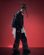 Mens Cosy Boy Jacket Black Oversized Jackets - Black