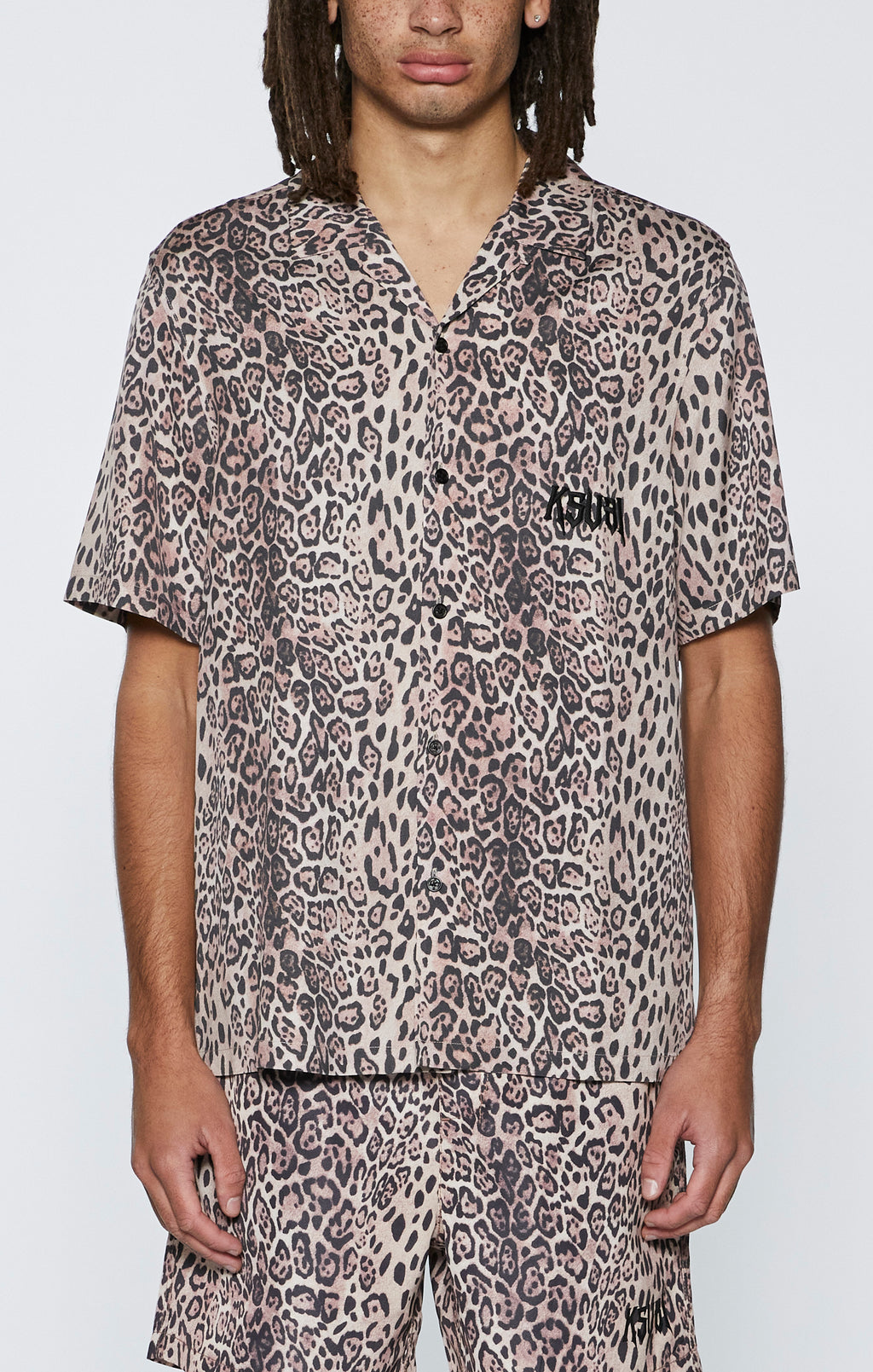 Mens Kingdom Resort Ss Shirt Multi Regular Shirts - Multi Colour