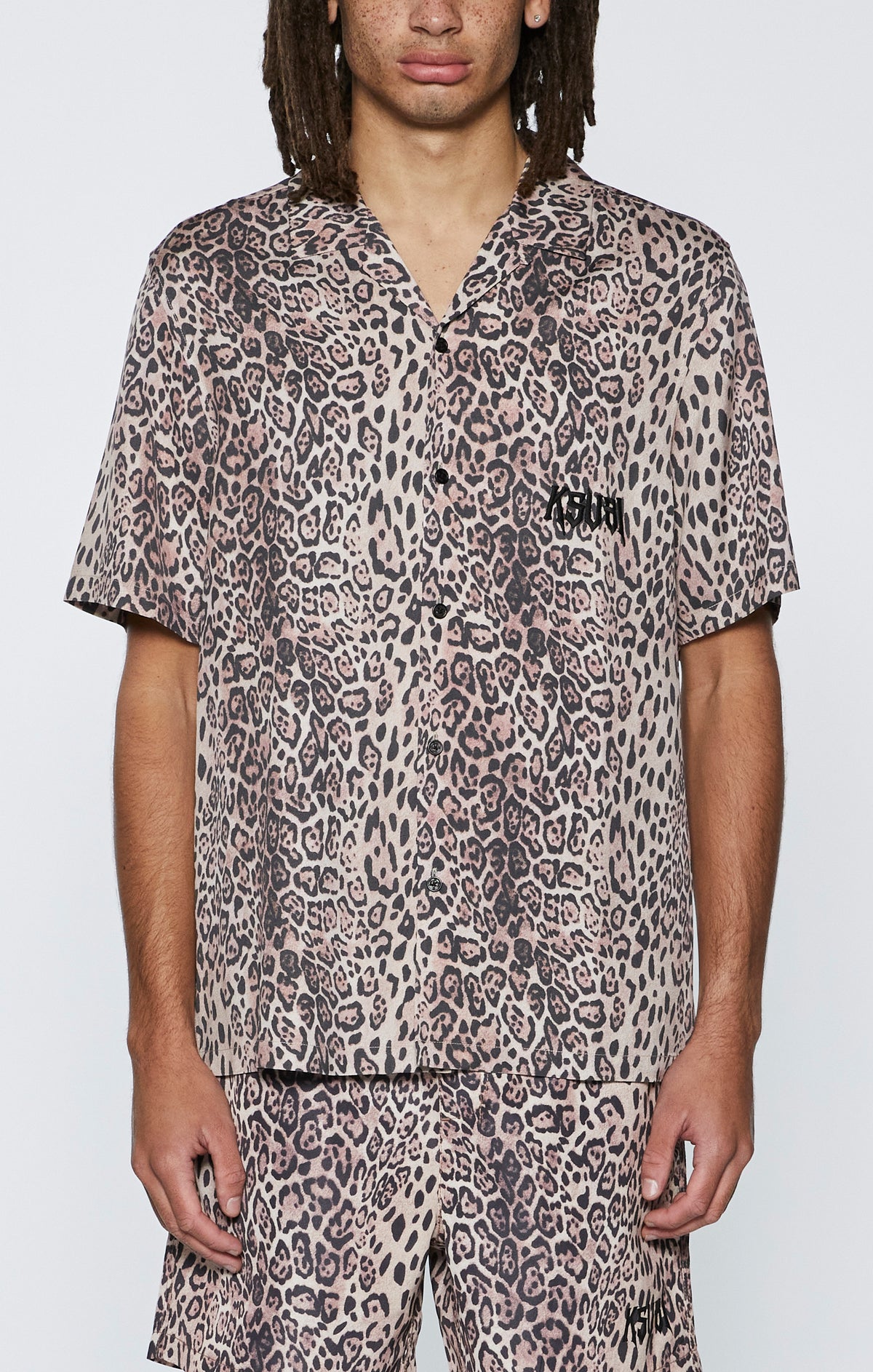 Mens Kingdom Resort Ss Shirt Multi Regular Shirts - Multi Colour
