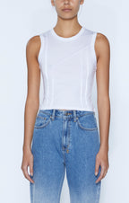 WOMENS FRAGMENT TANK WHITE TEES
