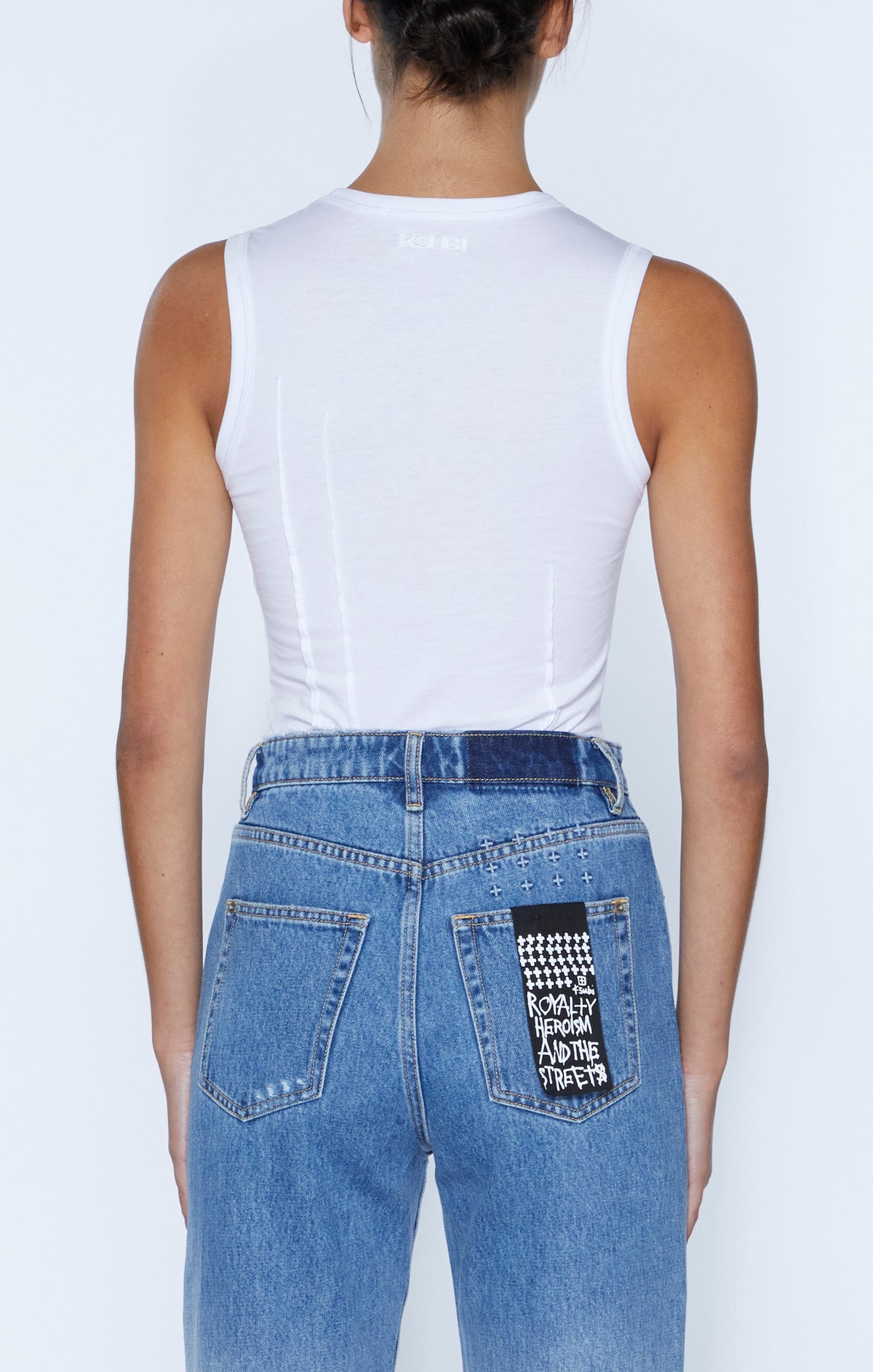 WOMENS FRAGMENT TANK WHITE TEES