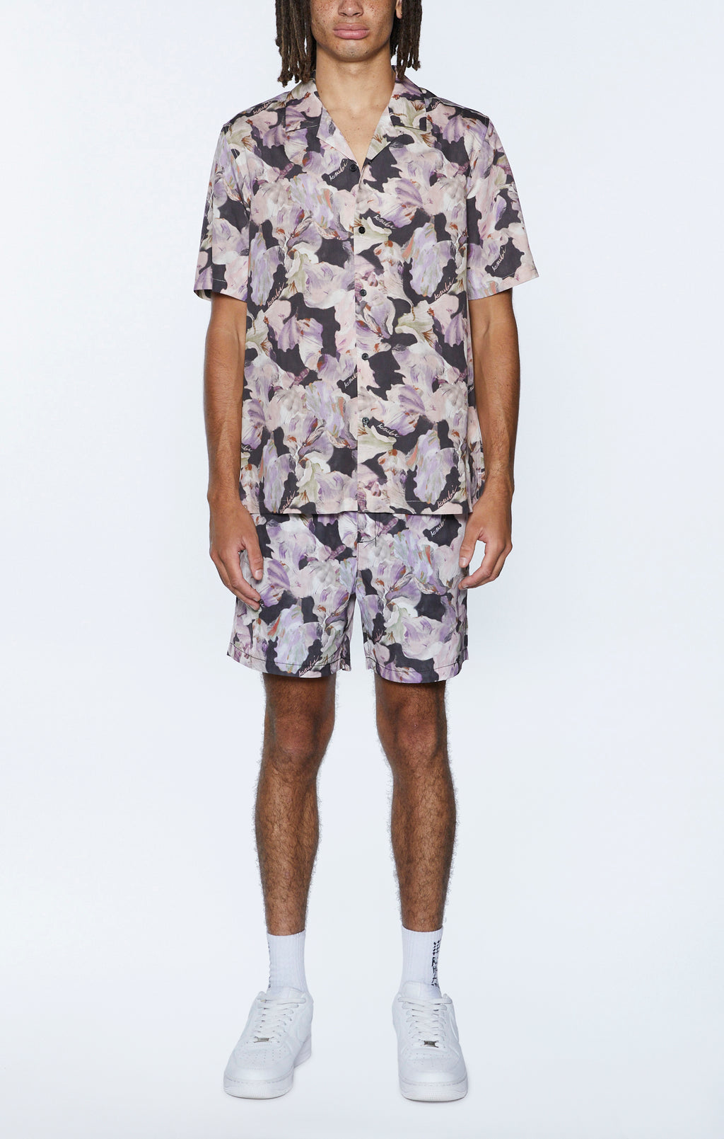 Mens Painted Resort Ss Shirt Multi Regular Shirts - Multi Colour