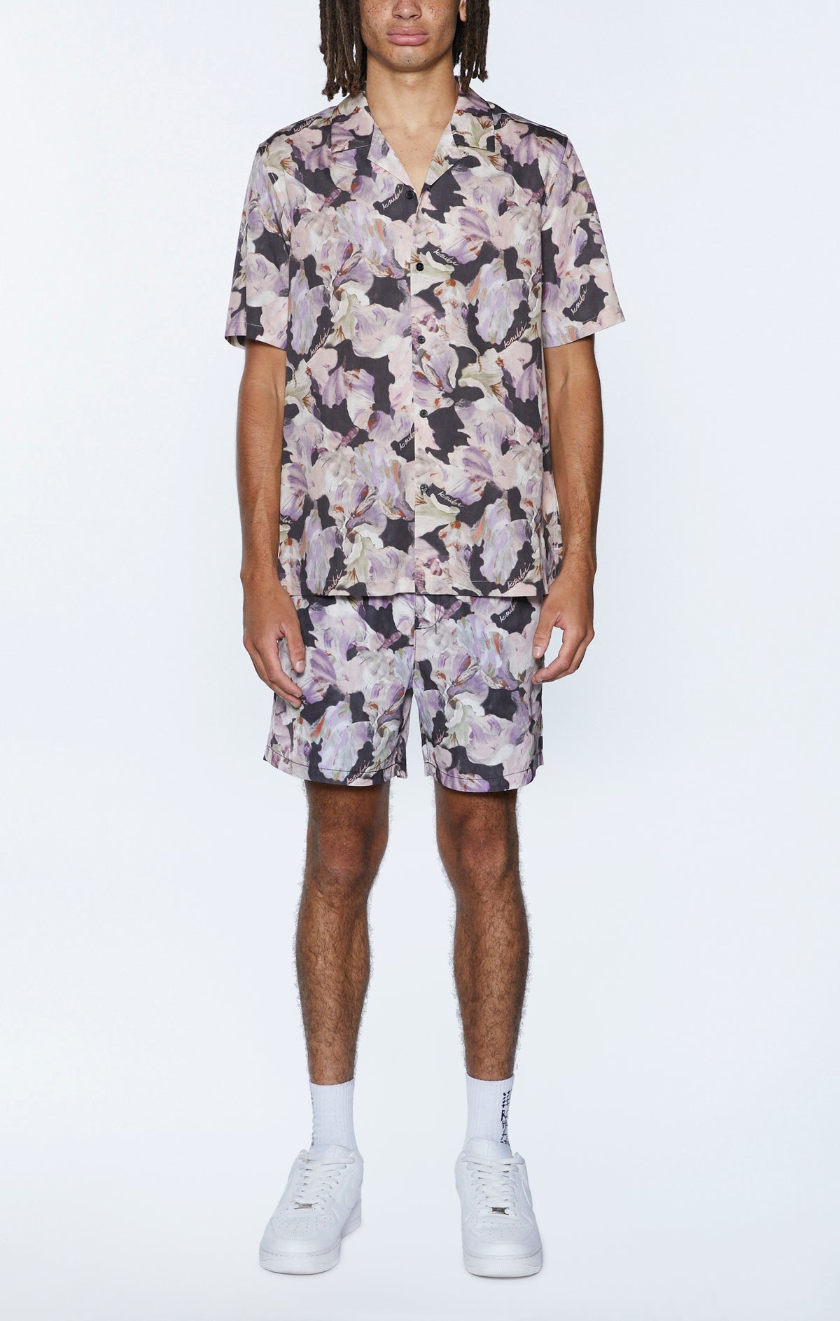 Mens Painted Resort Ss Shirt Multi Regular Shirts - Multi Colour