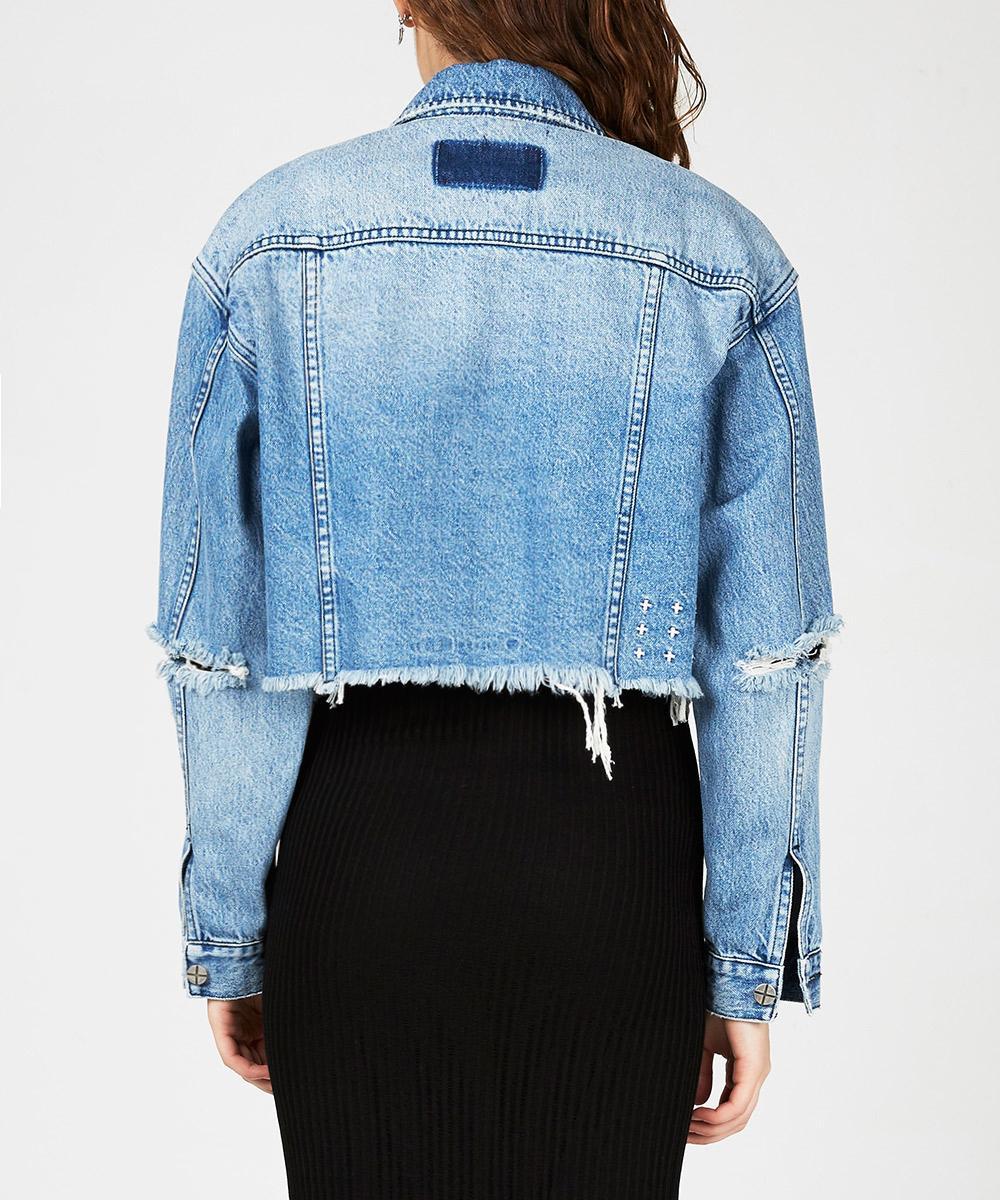 Buy Daggerz Crop Jacket Old Blue | Ksubi ++