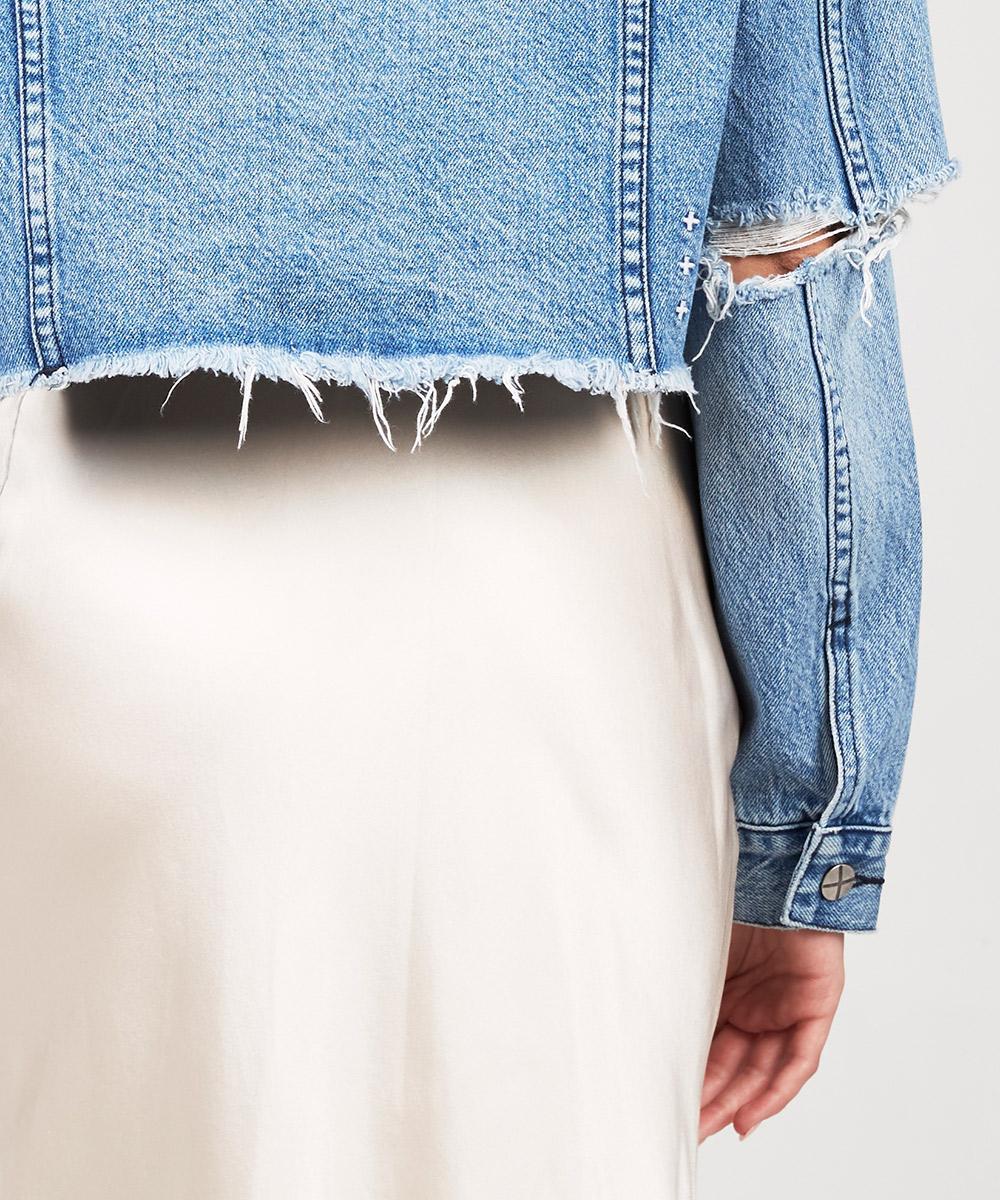 Buy Daggerz Crop Jacket Old Blue | Ksubi ++