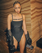 WOMENS PRECIOUS BODYSUIT BLACK FASHION TOPS