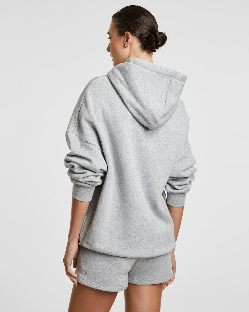 WOMENS 3 X 4 OH G HOODIE GREY MARL FLEECE