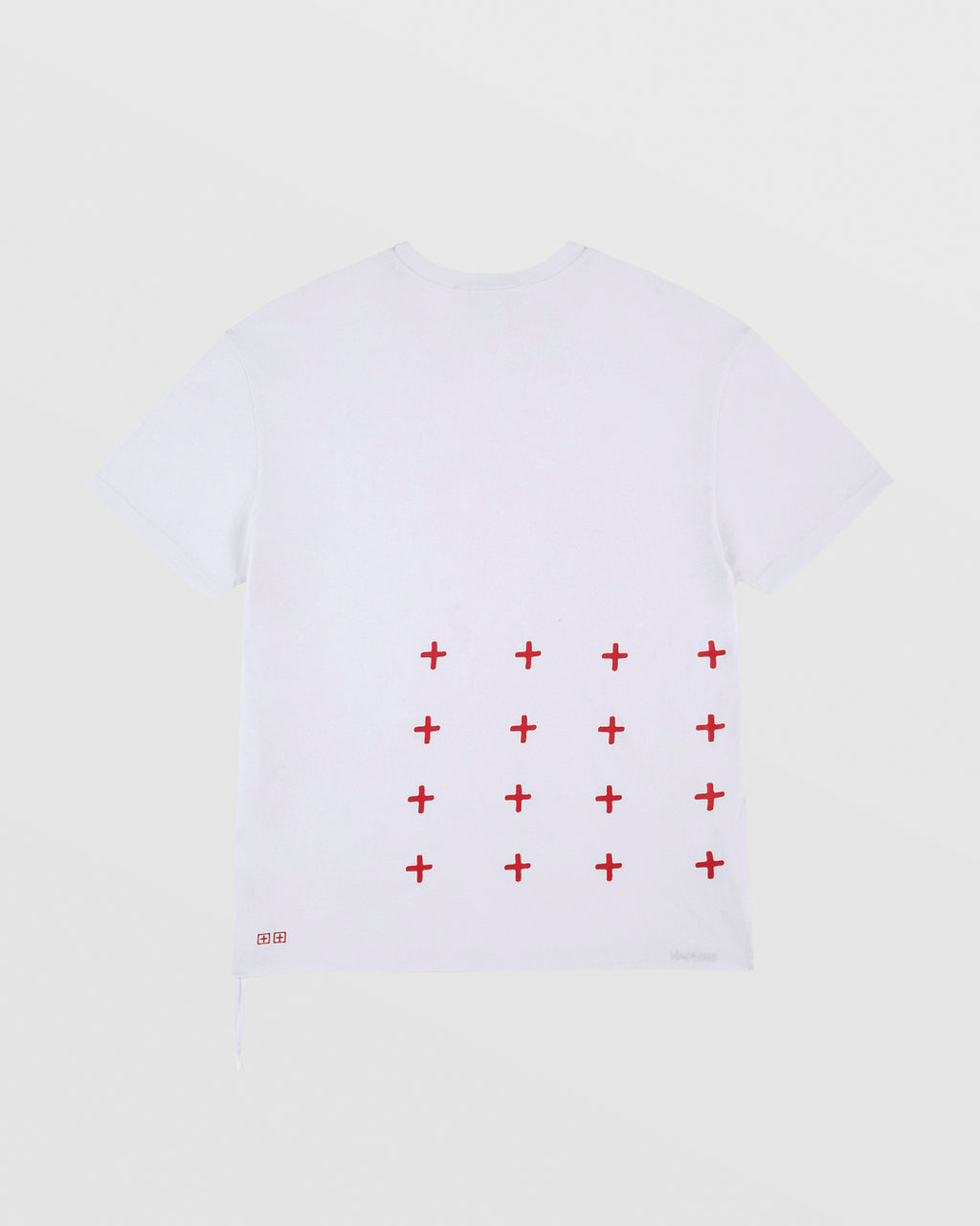 MENS 4X4 BIGGIE SS TEE WHITE/RED TEES
