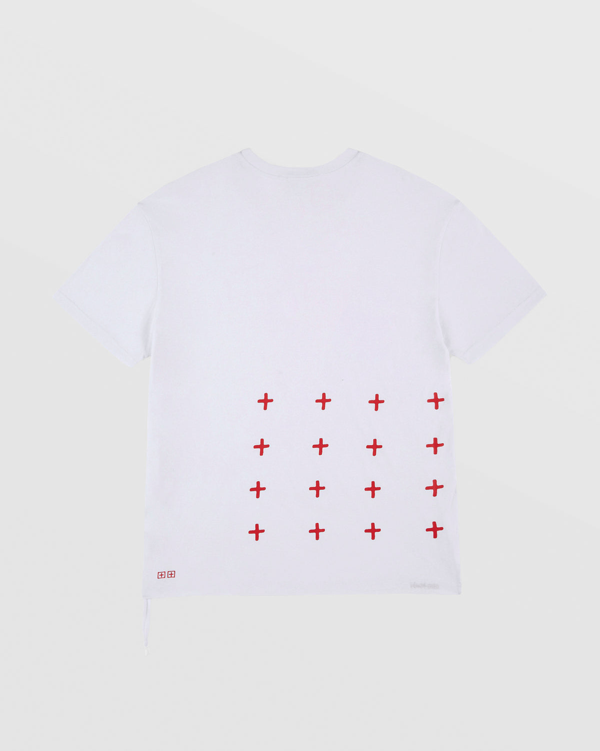 MENS 4X4 BIGGIE SS TEE WHITE/RED TEES
