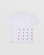 MENS 4X4 BIGGIE SS TEE WHITE/RED TEES