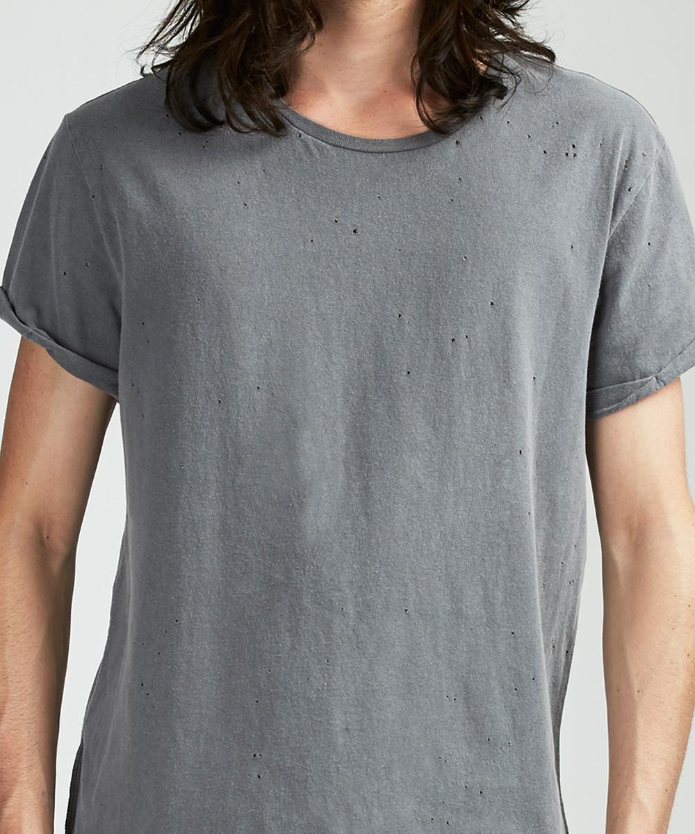 Mens Kodeine Ss Tee Vintage Grey Tees - Grey