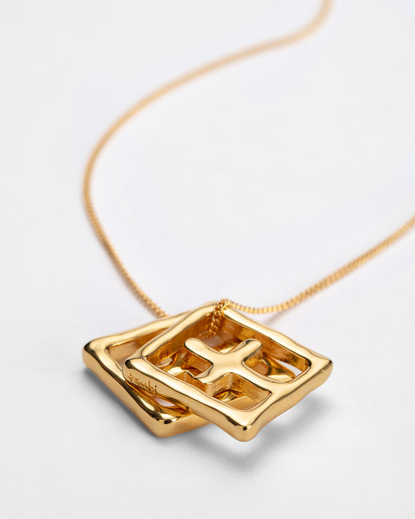 Shop The 18k Dripps Box Cross Necklace | Ksubi ++