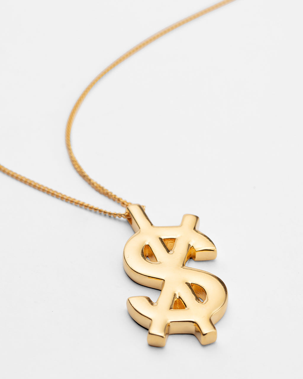 18k Dripps Cross Dollar Necklace Jewellery - Gold