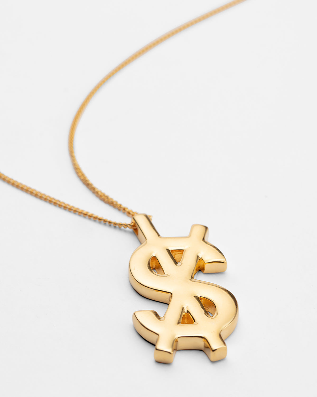 18k Dripps Cross Dollar Necklace Jewellery - Gold