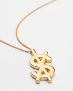 18k Dripps Cross Dollar Necklace Jewellery - Gold