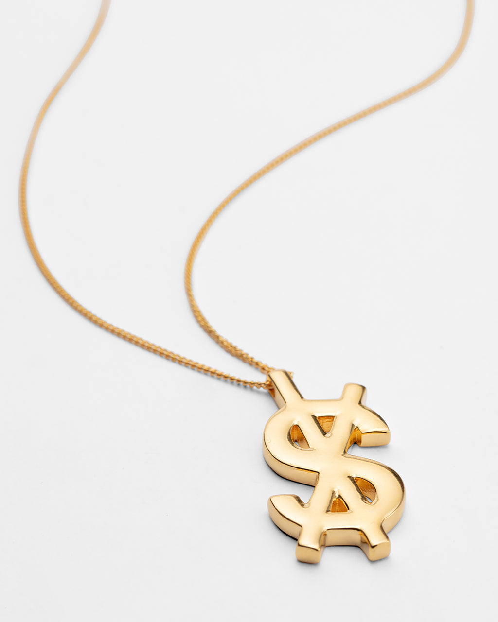 18k Dripps Cross Dollar Necklace Jewellery - Gold