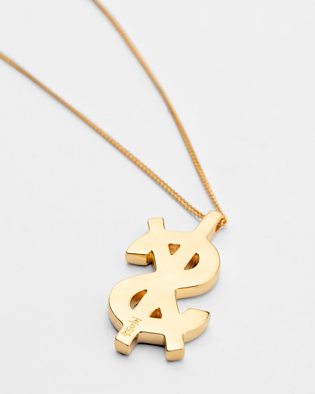 18k Dripps Cross Dollar Necklace Jewellery - Gold