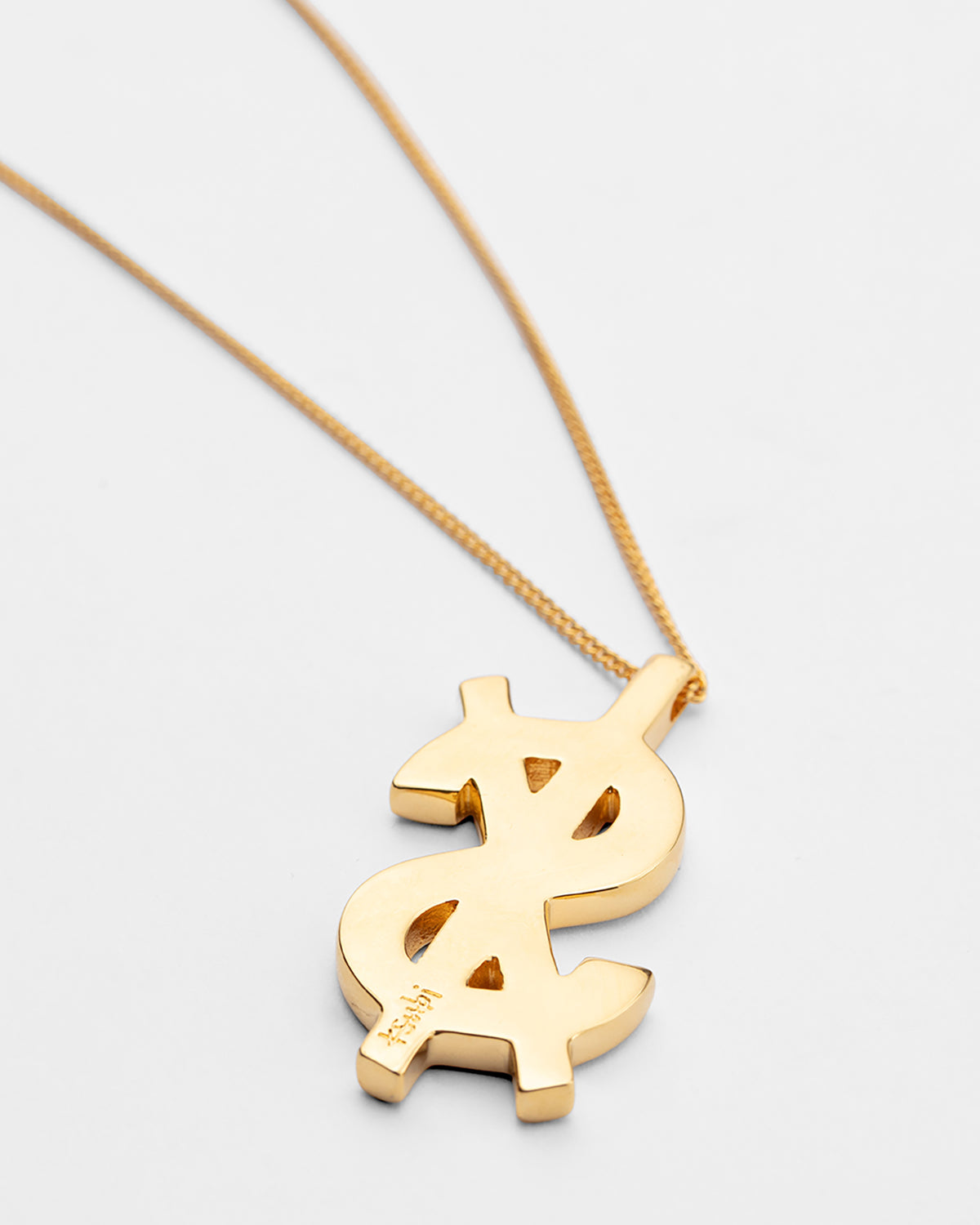 18k Dripps Cross Dollar Necklace Jewellery - Gold
