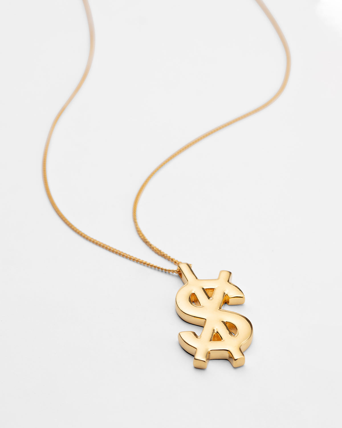 18k Dripps Cross Dollar Necklace Jewellery - Gold