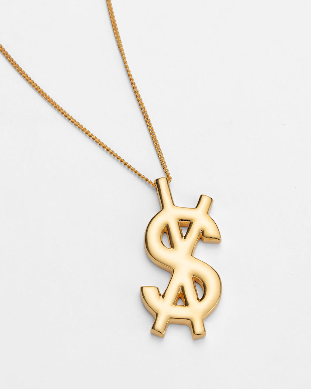 18k Dripps Cross Dollar Necklace Jewellery - Gold