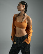 WOMENS TECHNO SHRUG SATSUMA KNITWEAR