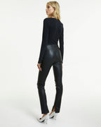 WOMENS LUNA LEATHER PANT BLACK PANTS