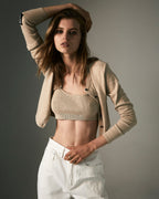 WOMENS KNIT BRALETTE OAT FASHION TOPS