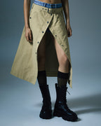 WOMENS INCOGNITO BIKER/TRENCH KHAKI JACKETS