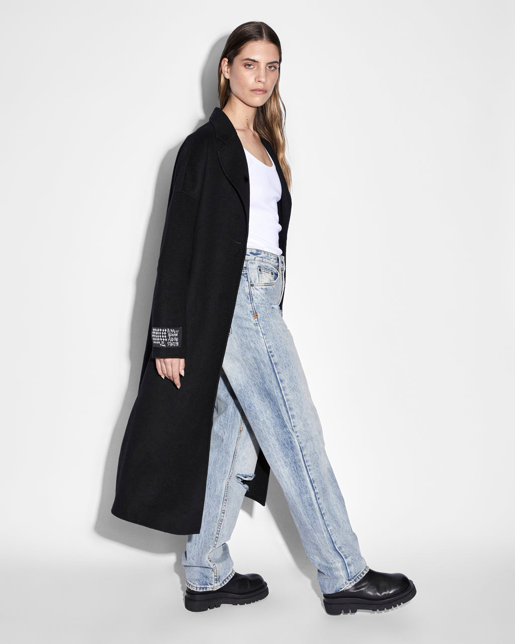 WOMENS KAMILLE COAT BLACK JACKETS