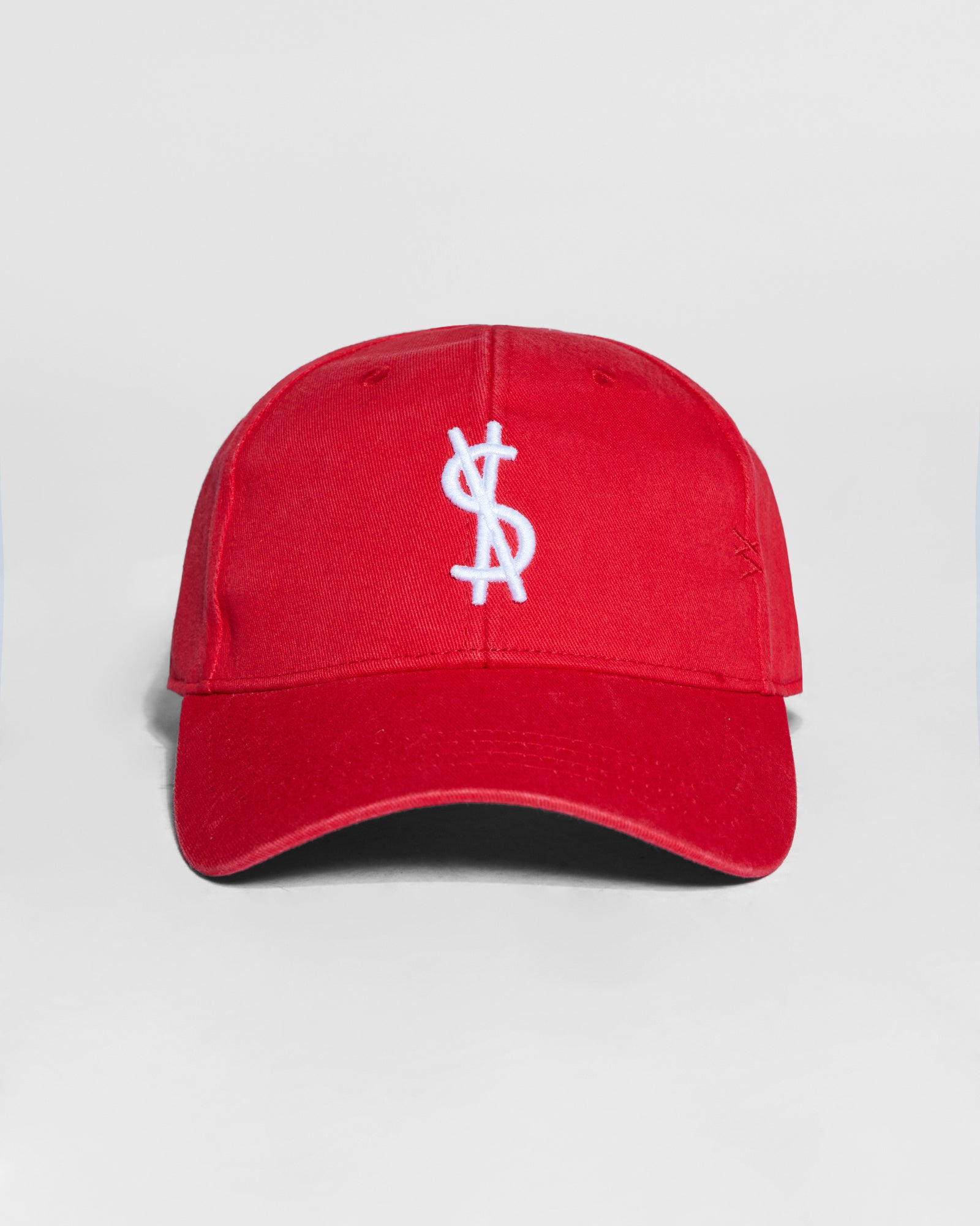 4 X 4 CROSS DOLLAR CAP RED