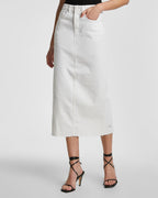 WOMENS GRADUATE MIDI SKIRT BLANC SKIRTS