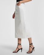 WOMENS GRADUATE MIDI SKIRT BLANC SKIRTS