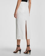 WOMENS GRADUATE MIDI SKIRT BLANC SKIRTS