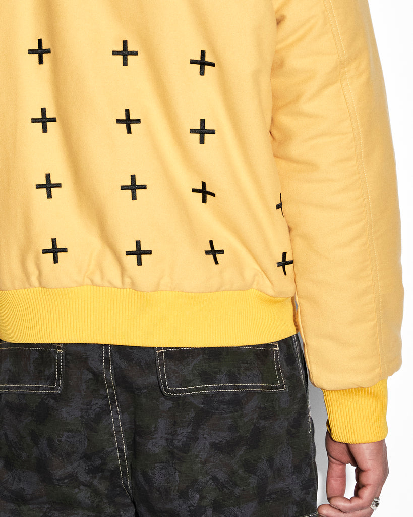 patch-detail bomber jacket, Off-White