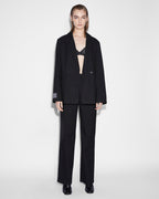 Womens Dettached Trouser Klassic Straight Pants - Black