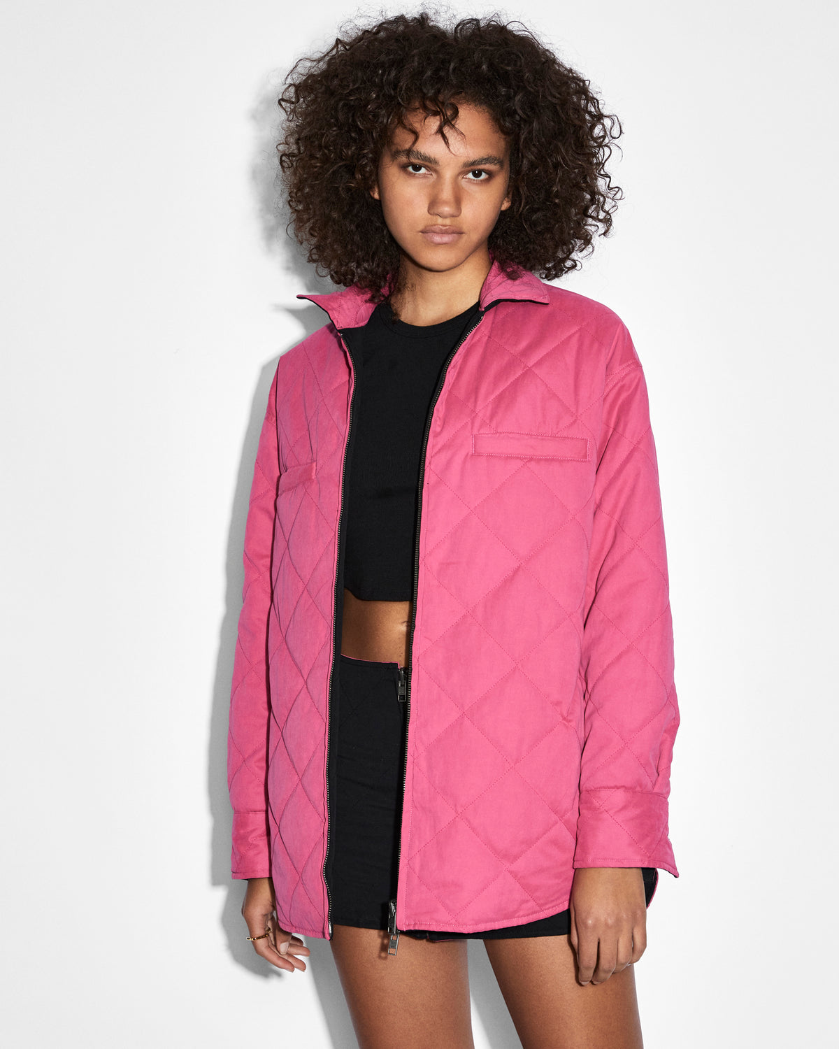 WOMENS REVERSIBLE LS SHACKET JACKETS