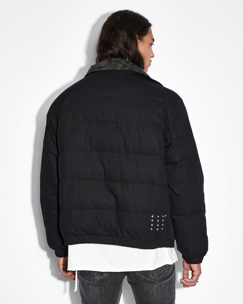 Ksubi Men's Amnesia Reversible Puffer Jacket Camo in Assorted, Size Xs