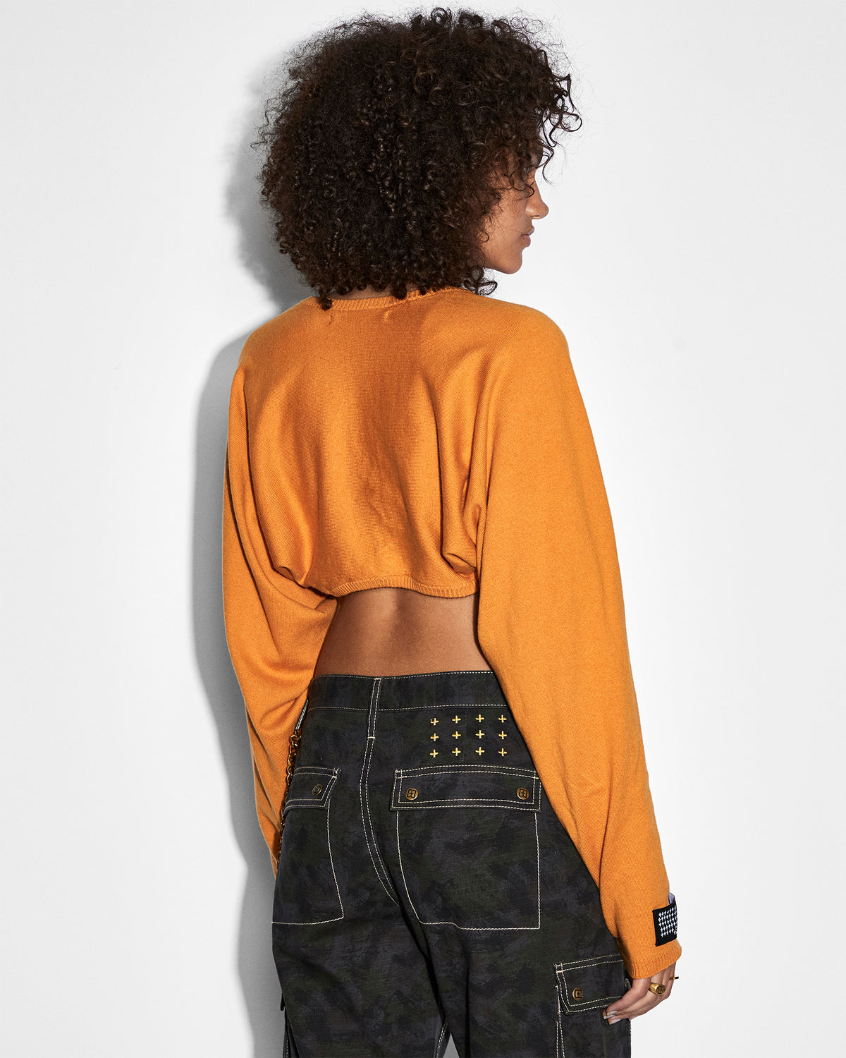 WOMENS TECHNO SHRUG SATSUMA KNITWEAR
