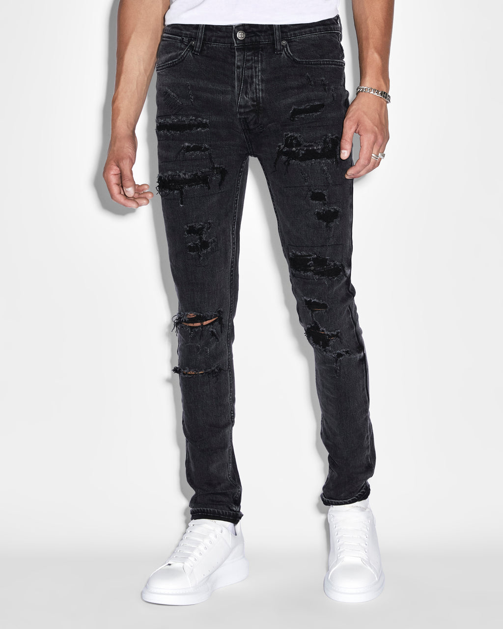MENS VAN WINKLE BLACK DYNAMITE TRASH DENIM JEANS
