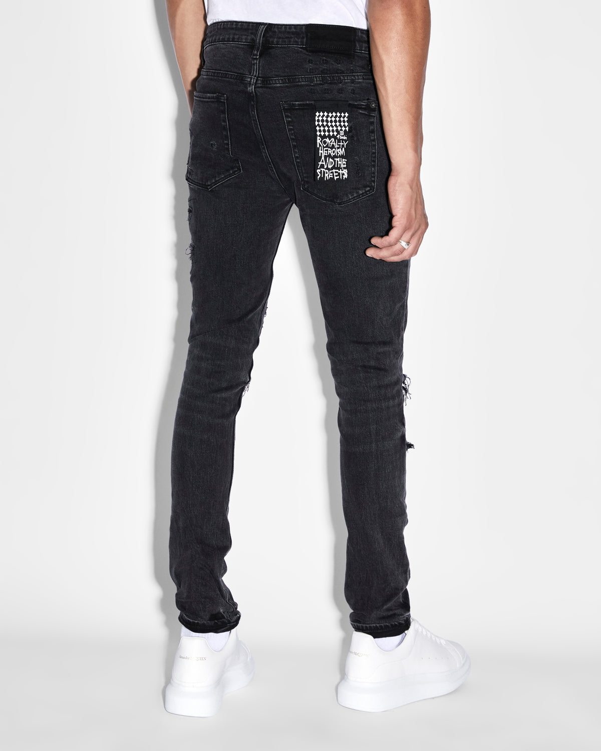 MENS VAN WINKLE BLACK DYNAMITE TRASH DENIM JEANS