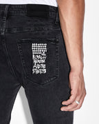 MENS VAN WINKLE BLACK DYNAMITE TRASH DENIM JEANS