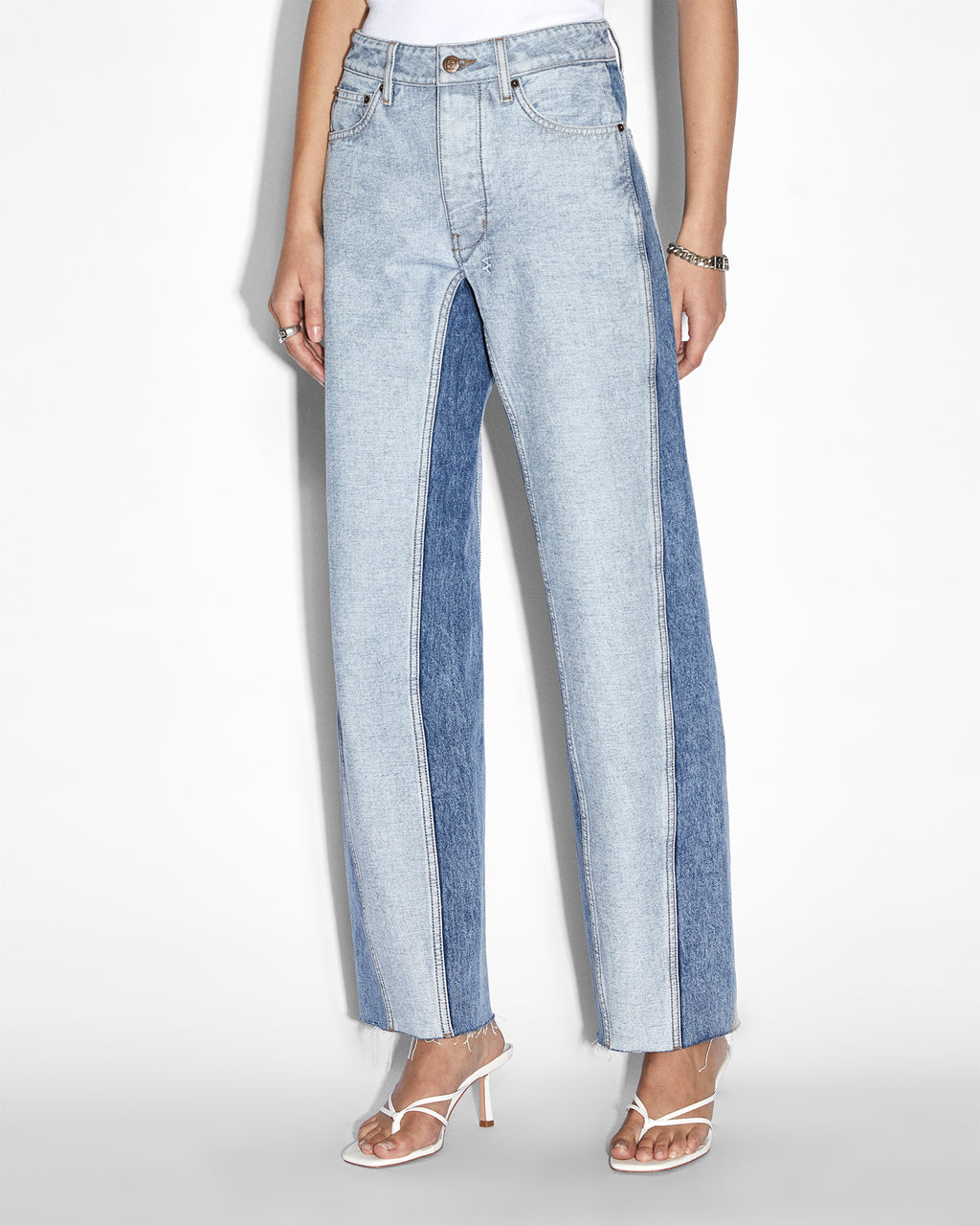 Womens Brooklyn Jean Recreate Straight Denim Jeans - Denim